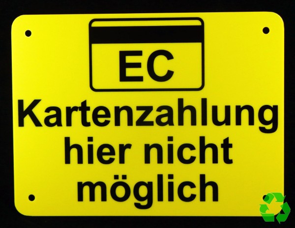 EC Kartenzahlung hier nicht möglich 4