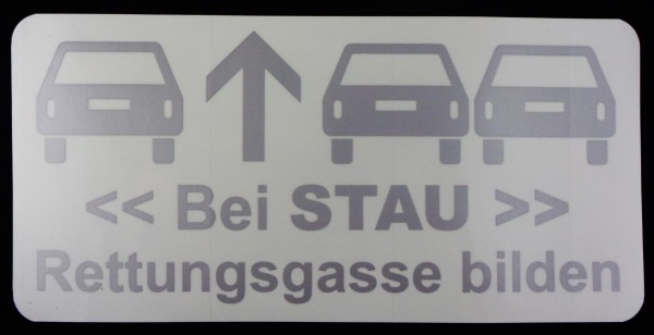 Rettungsgasse silber