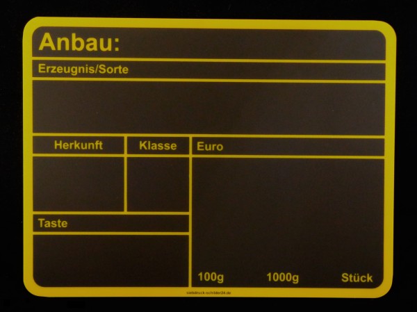 Preisschild