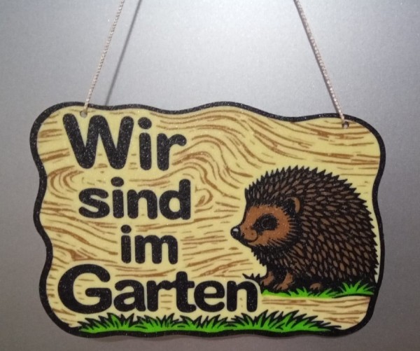 Wir sind im Garten