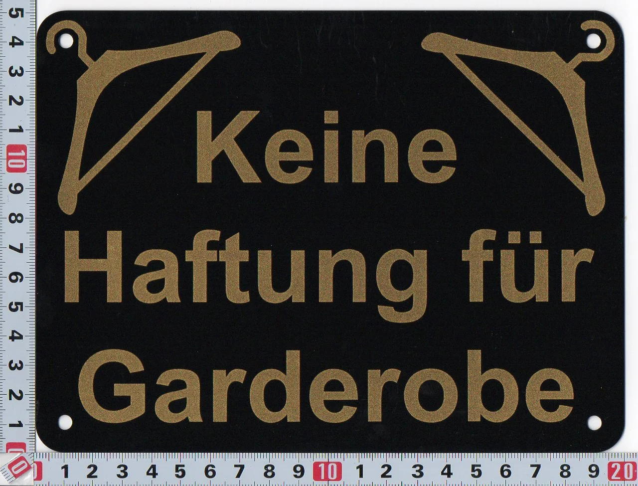 Vsafety Warnschild "Haftungsausschluss / Bereich Für Kinder" | 400x300 Mm | Aus Stabilem Kunststoff | Schwarz